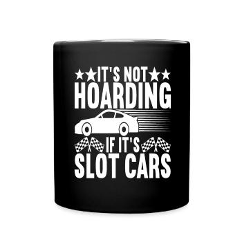 Slotcar Slotracing - Tasse einfarbig - Schwarz - Vorne