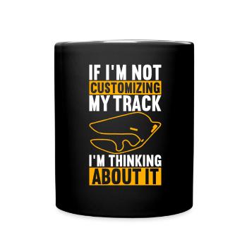 Slotcar Slotracing - Tasse einfarbig - Schwarz - Vorne