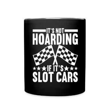 Slotcar Slotracing - Tasse einfarbig - Schwarz - Vorne