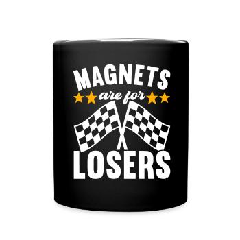 Slotcar Slotracing - Tasse einfarbig - Schwarz - Vorne