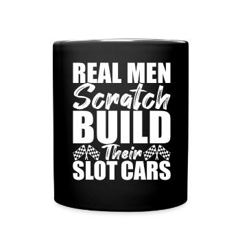 Slotcar Slotracing - Tasse einfarbig - Schwarz - Vorne