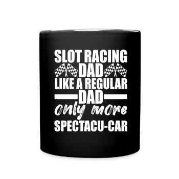 Slotcar Slotracing - Tasse einfarbig - Schwarz - Vorne