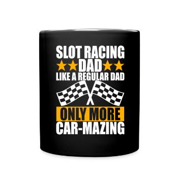 Slotcar Slotracing - Tasse einfarbig - Schwarz - Vorne