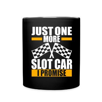 Slotcar Slotracing - Tasse einfarbig - Schwarz - Vorne