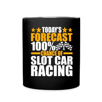 Slotcar Slotracing - Tasse einfarbig - Schwarz - Vorne
