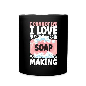 Savonnier fabrication de savon - Mug uni - noir - Devant