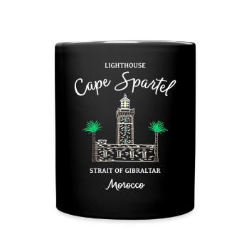 Maroc, Phare du Cap Spartel, Gibraltar - Mug uni - noir - Devant