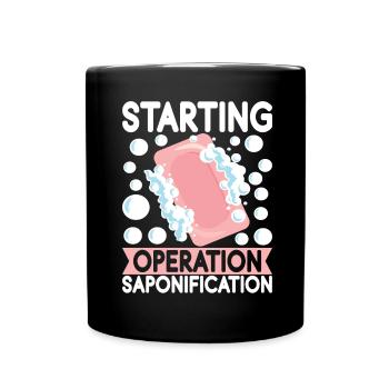 Seifenmacher Seife Machen - Tasse einfarbig - Schwarz - Vorne