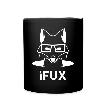 iFUX - iFUCHS, puns, Austrian dialect - Full Colour Mug - black - Front