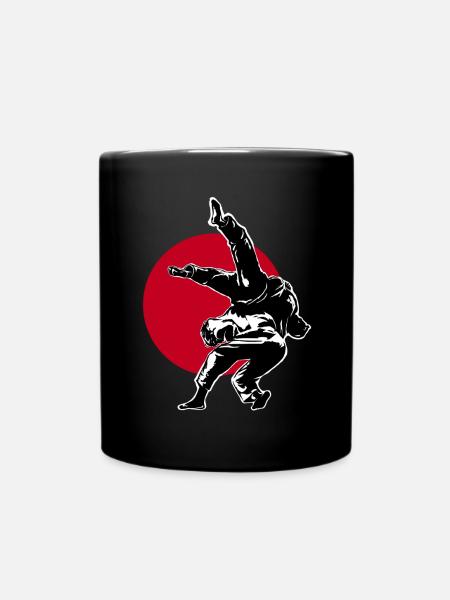 judo koshi guruma back view PNG - Tasse einfarbig - Schwarz