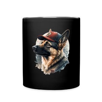 Berger allemand pompier - Mug uni - noir - Devant