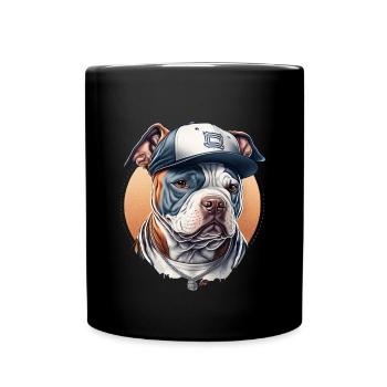 Bulldog Blue Cap Sportif - Tasse einfarbig - Schwarz - Vorne