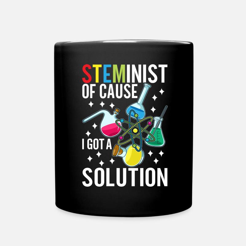 Steminist Women In Science - Tasse einfarbig - Schwarz