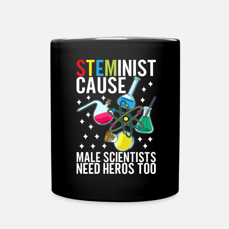 Steminist Women In Science - Tasse einfarbig - Schwarz
