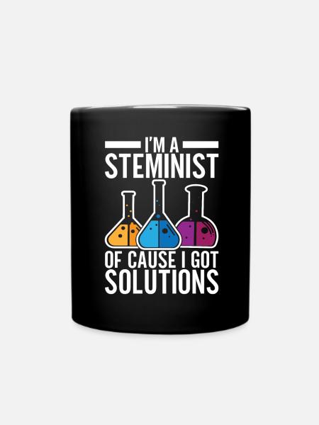 Steminist Women In Science - Tasse einfarbig - Schwarz