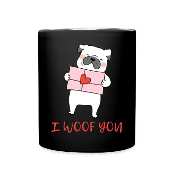 I Woof You - Full Colour Mug - black - Front