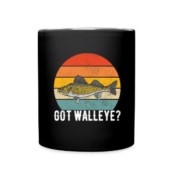 Anglers Fishing Fishermen - Full Colour Mug - black - Front