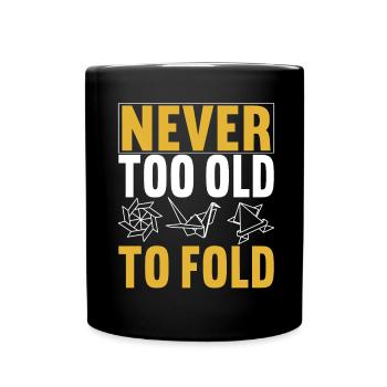 Origami - Mug uni - noir - Devant