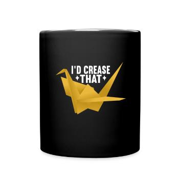 Origami - Mug uni - noir - Devant