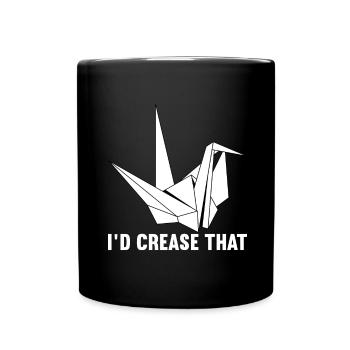 Origami - Mug uni - noir - Devant