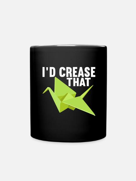 Origami - Tasse einfarbig - Schwarz