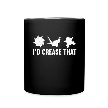 Origami - Mug uni - noir - Devant