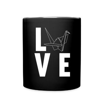 Origami - Mug uni - noir - Devant