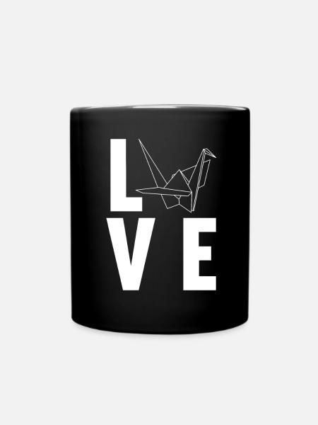 Origami - Tasse einfarbig - Schwarz