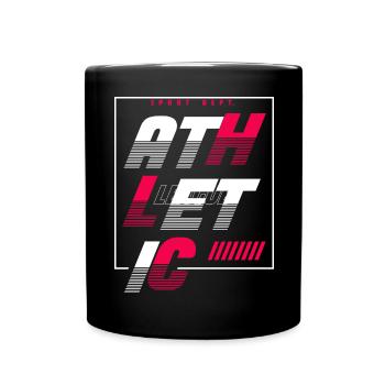 Athletic Sport Urban Streetstyle - Tasse einfarbig - Schwarz - Vorne
