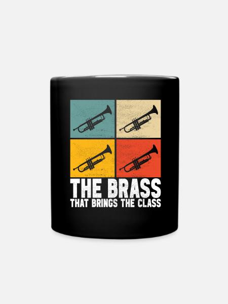 Trumpet Trumpet Player - Full Colour Mug - black