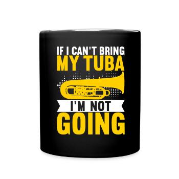 Tuba Tubist - Tasse einfarbig - Schwarz - Vorne