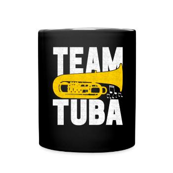 Tuba tuba player - Full Colour Mug - black - Front