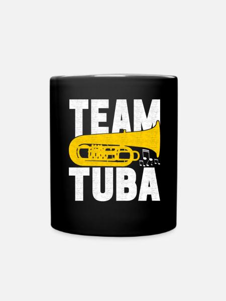 Tuba Tubist - Tasse einfarbig - Schwarz