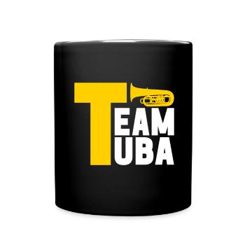 Tuba Tubist - Tasse einfarbig - Schwarz - Vorne