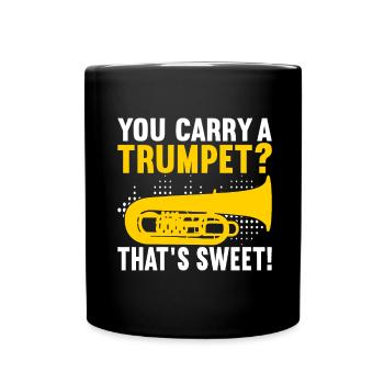 Tuba Tubist - Tasse einfarbig - Schwarz - Vorne
