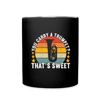 Tuba Tubist - Tasse einfarbig - Schwarz - Vorne