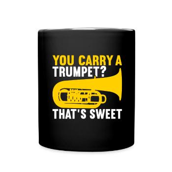 Tuba Tubist - Tasse einfarbig - Schwarz - Vorne