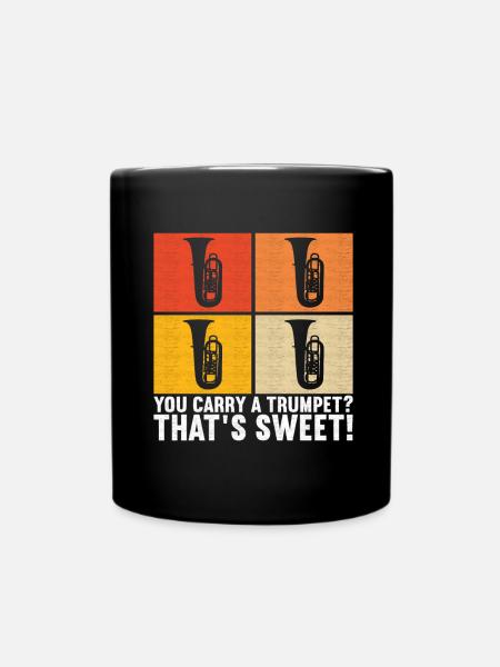Tuba Tubist - Tasse einfarbig - Schwarz