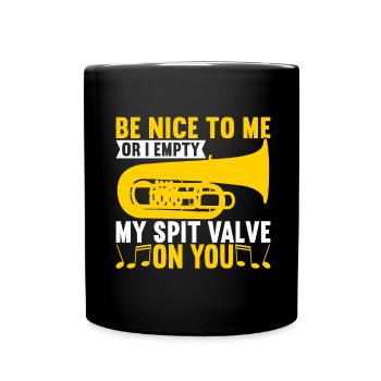 Tuba tuba player - Full Colour Mug - black - Front