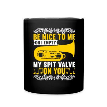 Tuba tuba player - Full Colour Mug - black - Front