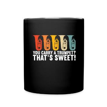 Tuba Tubist - Tasse einfarbig - Schwarz - Vorne