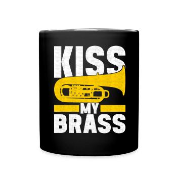 Tuba Tubist - Tasse einfarbig - Schwarz - Vorne
