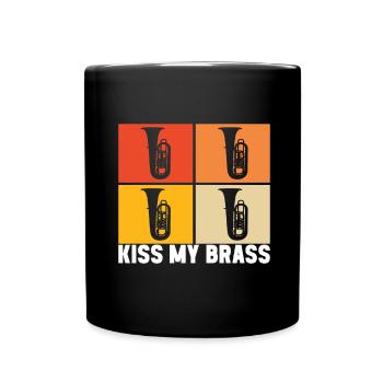 Tuba Tubist - Tasse einfarbig - Schwarz - Vorne