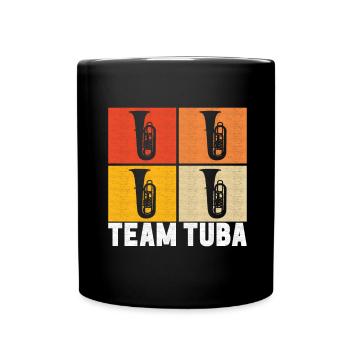 Tuba tuba player - Full Colour Mug - black - Front