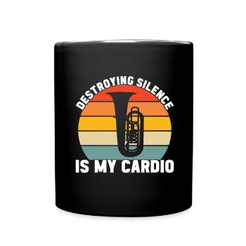 Tuba tuba player - Full Colour Mug - black - Front