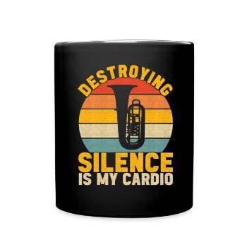 Tuba tuba player - Full Colour Mug - black - Front