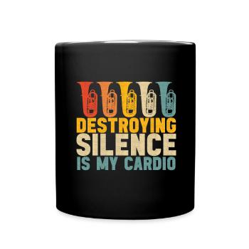 Tuba Tubist - Tasse einfarbig - Schwarz - Vorne
