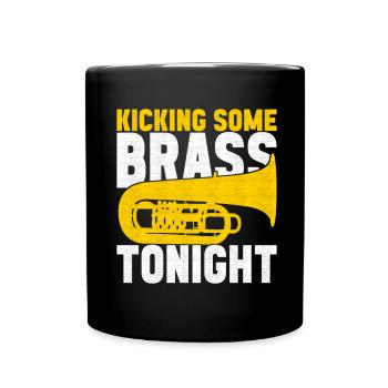 Tuba Tubist - Tasse einfarbig - Schwarz - Vorne