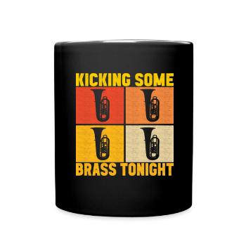Tuba Tubist - Tasse einfarbig - Schwarz - Vorne