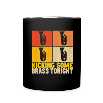 Tuba Tubist - Tasse einfarbig - Schwarz - Vorne